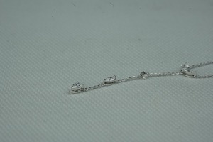 Collier en plaqué or avec diamants taillés marquise pour femmes cultivées en laboratoire pour mariage et anniversaire - Product Image 3