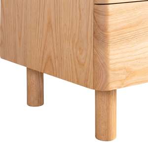 Mesita de Noche Moderna Minimalista de Madera Maciza, Solución de Almacenamiento Indestructible con 2 Cajones para Dormitorio, Mueble para Hotel o Apartamento de Lujo - Product Image 5