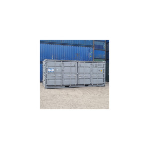 Conteneur latéral ouvert résistant aux intempéries de 20 pieds pour le stockage extérieur - Product Image 1
