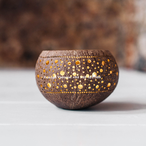 Candelabro de coco 100% Natural, soporte para Vela, hecho en Vietnam - Product Image 4