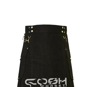COSH KILTS Haute Qualité Meilleure Vente Noir Coton Kilts Bondage Et Fétiche Kilts Fournisseur Et Fabricant Du Pakistan - Product Image 5