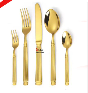 Service de couverts en métal acier inoxydable finition argentée avec poignée design pour hôtel restaurant et bar - Product Image 5