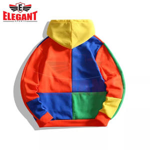 เสื้อฮู้ดบล็อกสี เสื้อผ้าฤดูหนาว ผ้าฝ้าย 100% เสื้อฮู้ดผู้หญิง เสื้อสเวตเชิ้ต เสื้อฮู้ดผู้หญิงขายดีที่สุดจาก Elegant Sports - Product Image 2