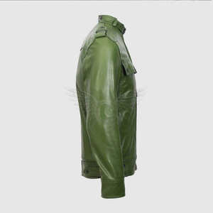 เสื้อแจ็กเก็ตหนังคุณภาพสูงที่ใส่ได้พอดีและมีความทนทานยาวนานเหมาะสำหรับสวมใส่สบายๆและใส่ได้ทุกวัน - Product Image 4