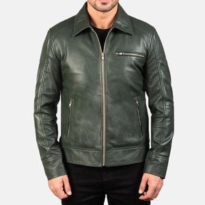 Veste en cuir pour homme durable, coupe-vent, imperméable, écologique, de haute qualité, pour l'hiver, pour l'extérieur, au meilleur design, à prix compétitif - Product Image 1
