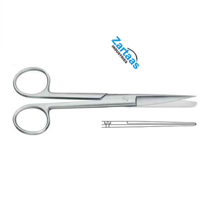 กรรไกรผ่าตัดตรงคม/ทื่อ13ซม. ทำจากสเตนเลสสตีลใช้ในการผ่าตัดมาตรฐาน - Product Image 5