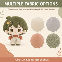 Poupée en peluche verte personnalisée, adorable mini personnage, jouet en peluche doux, OEM ODM, vente en gros, cadeau
