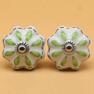 Boutons d'armoire en céramique colorés, ronds et personnalisés, meubles en porcelaine, commode, poignée de traction, boutons de poignée d'armoire - Product Image 5