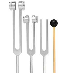 Tenedor de afinación de acero inoxidable Fuente de alimentación manual Resonador de diagnóstico médico Herramienta de terapia de vibración Tenedor de afinación aplicado - Product Image 4