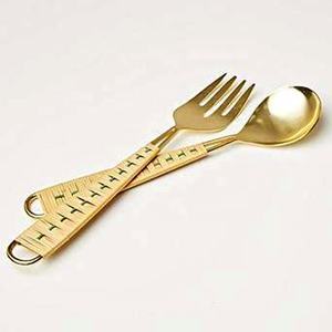 Épandeur de fromage doré en acier inoxydable, ensemble d'outils au design unique avec manche rond en marbre - Product Image 4