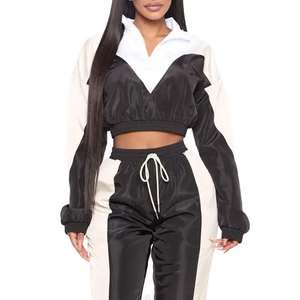 Survêtement personnalisé Vêtements d'entraînement Survêtement coupe-vent coupe-vent pour femmes Ensemble de jogging grande taille - Product Image 4