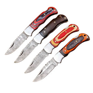 Cuchillos Plegables de Acero de Damasco Personalizados, Ecológicos, Aptos para Lavavajillas, Modernos, Multifuncionales, de Grado Industrial, Portátiles para Exteriores - Product Image 1