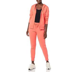 Sweats à capuche pour femmes grande taille respirants avec logo personnalisé, couleur unie, fermeture éclair, fournisseur en gros - Product Image 4