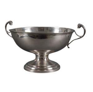 Tazón de metal con acabado de cobre plateado para vino de champán y tazón de hielo con asa Home Hotel Decoración de mesa elegante - Product Image 6