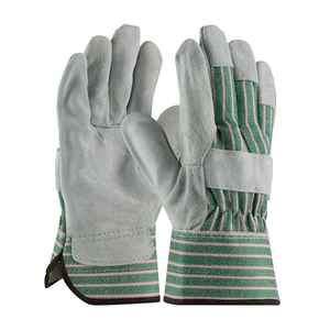 Gants de gréement en cuir de sécurité pour travailleurs industriels Poignée durable résistante à l'abrasion avec paume renforcée pour construction lourde - Product Image 3