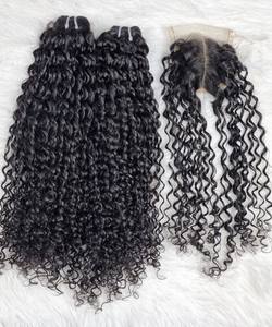 Extensions de cheveux vierges vietnamiens Remy avec fermeture en dentelle HD et frontal, double trame machine, 13x4/13x6, lots - Product Image 1