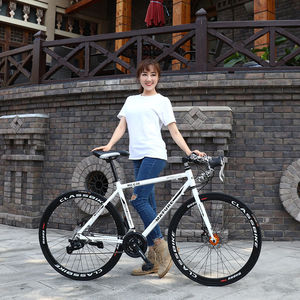 Bicicletta da Strada in Lega di Alluminio, 21 Velocità, Freni a Disco Doppi Curvi, Bici Sportiva 700C - Product Image 2