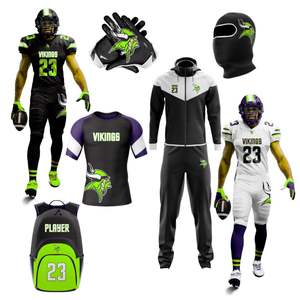 ชุดเครื่องแบบกีฬาอเมริกันฟุตบอลชุดยูนิฟอร์มอเมริกันฟุตบอลพิมพ์โลโก้ตามสั่ง - Product Image 6