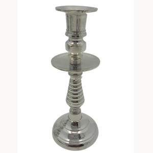 Vente en gros antique bougeoir argent nickel noël mariage ouragans décoration bougeoir quantité artisanat - Product Image 4