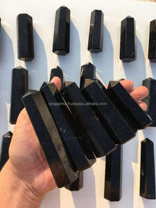Meilleure vente en gros tour d'obélisque en cristal de tourmaline noire naturelle Style Feng Shui pour la méditation artisanat en pierre semi-précieuse - Product Image 3