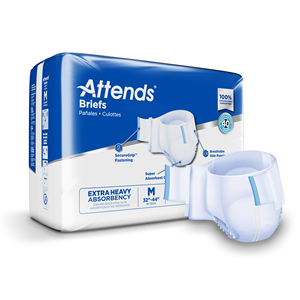 Attends Brief Extra Heavy Absorbency Medium Bag 24. Adult Diapers Odour Control Incontinence Nappies For Adults - Product Image 5