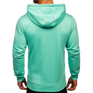 Vente en gros 100% sweats à capuche en coton pour hommes haute qualité logo personnalisé vierge surdimensionné Streetwear avec col à capuche motif solide - Product Image 6