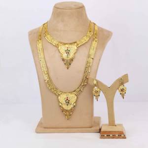 ชุดเครื่องประดับยาวแบบอินเดียชุบทองเครื่องประดับแฟชั่นแบบห่วงโซ่โซ่ขนาดเล็กเครื่องประดับสำหรับนิกายออร์โธดอกซ์ - Product Image 1