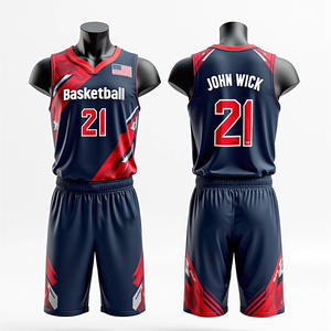 Uniformes de baloncesto sublimados de secado rápido para hombres Conjunto de Jersey y pantalones cortos RTS personalizado Ropa deportiva transpirable de alta calidad - Product Image 6