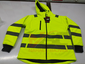 Chaqueta DE SEGURIDAD reflectante con cremallera completa de alta visibilidad más vendida Logotipo personalizable Impermeable-para requisitos de alta visibilidad - Product Image 4