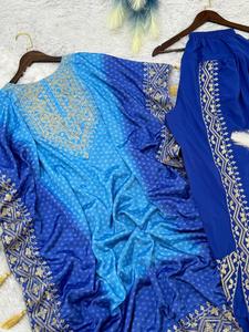 Diseñador indio paquistaní <span class=keywords><strong>Punjabi</strong></span> Kaftan Dhoti Salwar Bollywood Ropa de fiesta Vestido Venta Vestido de ropa de mujer Ropa de boda - Product Image 3