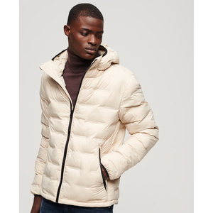 Chaqueta acolchada impermeable de invierno con cuello con capucha para hombre al por mayor, chaqueta acolchada personalizada para exteriores para hombre - Product Image 2