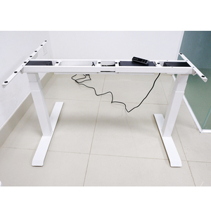 FlexiCorner Modern 110x160cm Sit-Stand Desk Plywood Lifting <b>Table</b> with 3-Joint <b>Electric</b> Base for Office Gym & Bedroom-FLD018 - Product Image 5