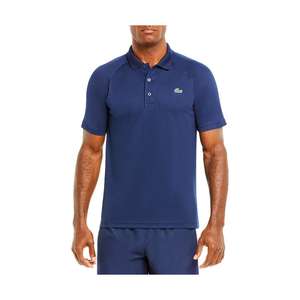 Polo de Tenis Lacoste Pique Ultra Dry para Hombre, Color: Azul Marino, 100% Auténtico - Product Image 2