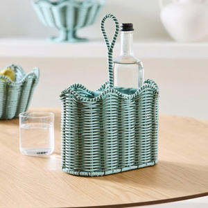 Cesta de Almacenamiento Tejida Verde Elegante de Nuevo Diseño, Organizador Hecho a Mano en Vietnam para Cocina, Baño y Decoración del Hogar - Product Image 4