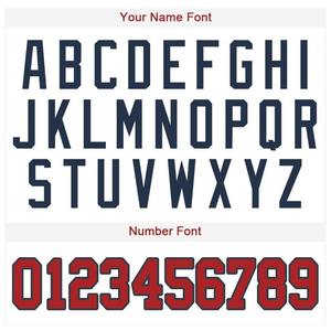 เสื้อกีฬาเบสบอลสีขาวสีแดงน้ำเงินเสื้อกีฬาพิมพ์ลายแบบกำหนดเอง - Product Image 3