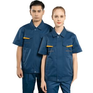 Vêtements de travail personnalisés avec logo imprimé sur mesure, en polyester, multi-poches, respirants, légers, unisexes, toutes saisons, protection au travail - Product Image 2