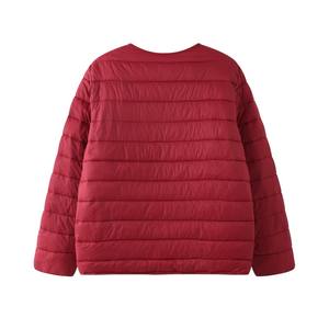 Abrigo Acolchado con Botones a Presión para Mujer, Ropa Ligera para Invierno - Product Image 1