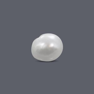 Perle de Basra 3,79 carats, baroque d'eau douce, blanche et rose, couleur naturelle, pour bijoux élégants - Product Image 2