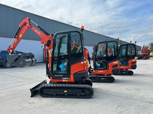 Mini-excavatrices Kubota KX016-4 et U27-4 d'occasion de qualité supérieure, avec godet hydraulique de 0,06 m³ de capacité, chargeur haute efficacité - Product Image 5