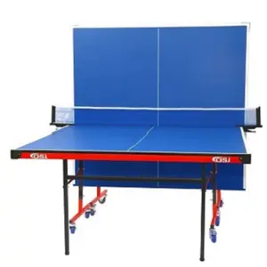 Thuis Indoor Opvouwbare Tafeltennistafel Beweegbare Standaard Spel Goedkope Prijs Blauwe Opvouwbare Poten Tennistafel Te Koop