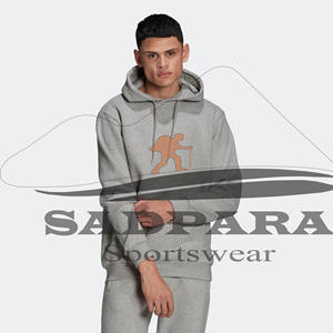 Sweats à capuche délavés vierges pour hommes lourds Logo personnalisé 100% sweats en coton éponge français surdimensionné unisexe Streetwear Hoodies - Product Image 6