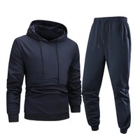 Ensemble de survêtement unisexe personnalisé en coton épais 360g, coupe oversize, à capuche, couleur unie, décontracté, séchage rapide, respirant
