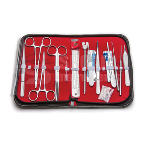 Sinh học mổ xẻ Kit với trường hợp khó khăn 12 cái Bộ Iris kéo, phẫu thuật cắt kéo, phẫu thuật kẹp thăm dò, dao, lưỡi - Product Image 6