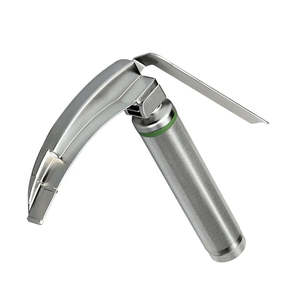 Ensemble de laryngoscopes manuels Astrin de qualité supérieure, en acier inoxydable, réutilisables, pour chirurgie ORL, anesthésie, fibre optique, MOL CE - Product Image 1