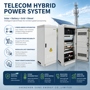 ระบบพลังงานไฮบริดอัจฉริยะสำหรับโทรคมนาคม พร้อมแผงโซลาร์เซลล์ MPPT 48V สำหรับเสา BTS  แบตเตอรี่สำรองแบบโมโนคริสตัลไลน์ LiFePO4 สำหรับระบบกริด - Product Image 5