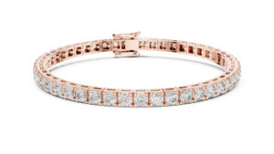 Bracelet en or jaune 14 carats avec diamant rond de laboratoire pour femme, minimaliste, luxueux, certifié, élégant, bijoux fins, cadeau - Product Image 5