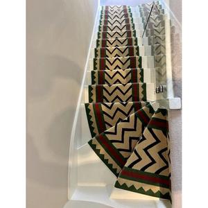 Modern Hand-Loomed Wool Kilim Stair <b>Runner</b> Chevron Geometric Flat-Weave <b>Washable</b> Luxury Home Decor - Product Image 3