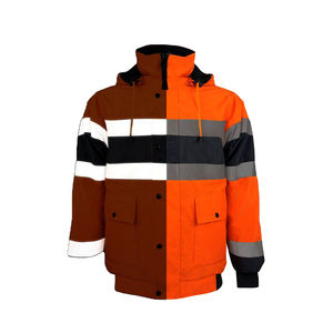 2035 uniforme de trabajo con capucha Super Visible Hivis reflectante seguridad sudadera chaqueta alta visibilidad HoodiesBasics algodón mezclado - Product Image 1