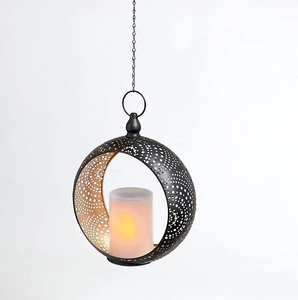 High Quality <b>Black</b> Hanging Metal Candle <b>Lantern</b> for Home Wedding Outdoor Christmas Decorations-Available in Wholesale Price - Product Image 4