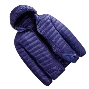 Lightweight Waterproof Puffer <b>Jacket</b> for Plus Sizes Best Premium Quality with Stand Collar Front Logo - Product Image 3